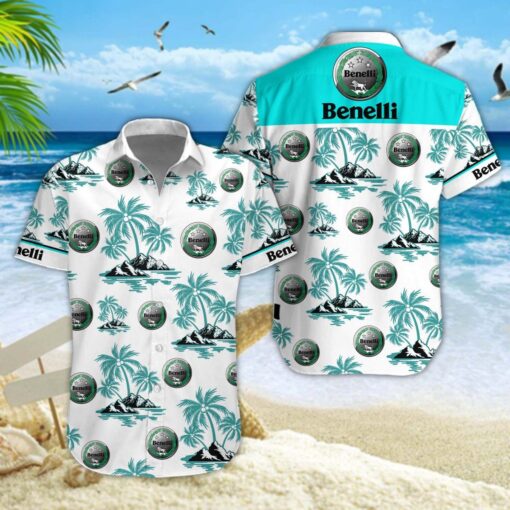 Chemise hawaïenne Benelli Motorcycles 04