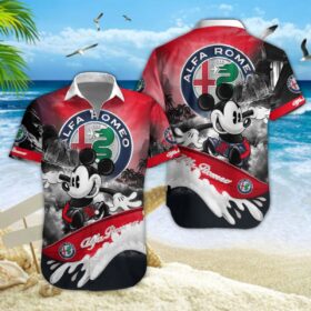 Chemise hawaïenne Alfa Romeo