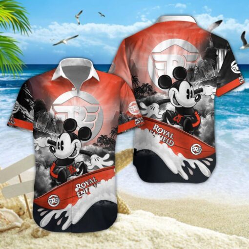 Chemise hawaïenne Royal Enfield