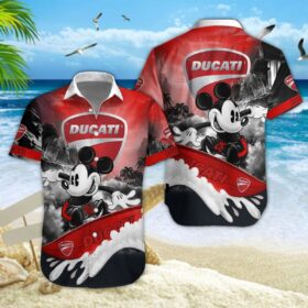 Chemise hawaïenne Ducati