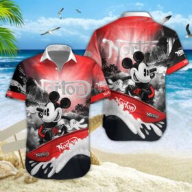 Chemise hawaïenne Norton Motorcycles