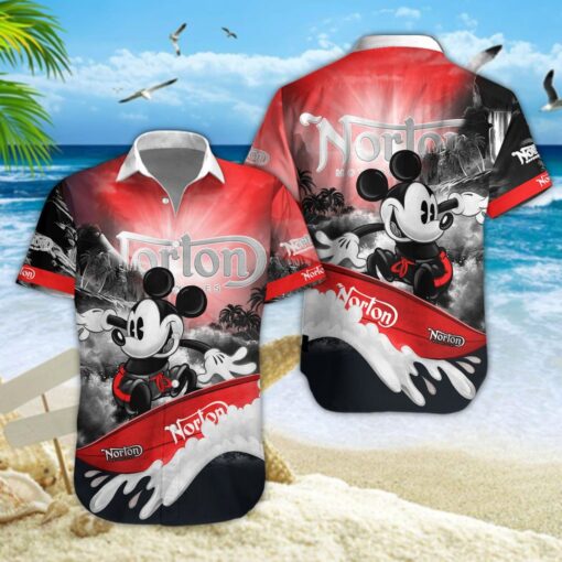 Chemise hawaïenne Norton Motorcycles