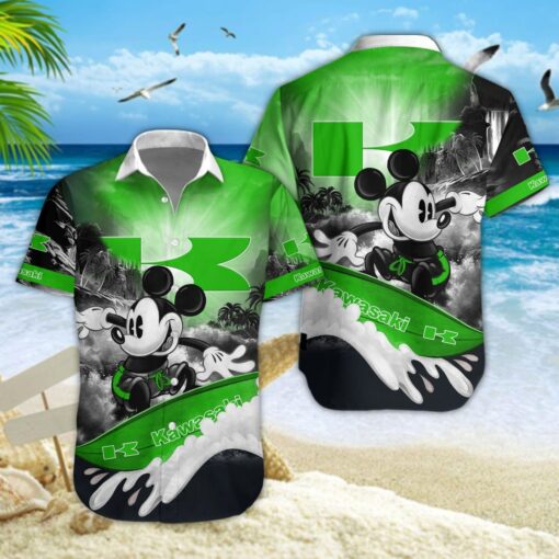 Chemise hawaïenne Kawasaki