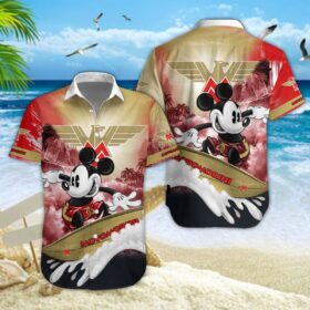Chemise hawaïenne Moto Morini
