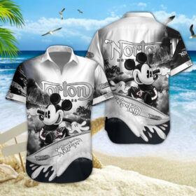 Chemise hawaïenne Norton Motorcycles