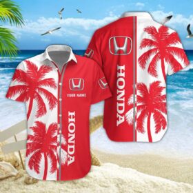 Chemise hawaïenne Honda