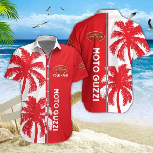 Chemise hawaïenne Moto Guzzi