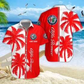 Chemise hawaïenne Alfa Romeo