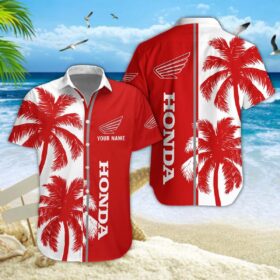 Chemise hawaïenne Honda Moto