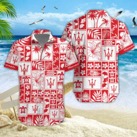 Chemise hawaïenne Maserati