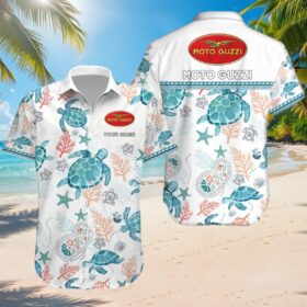 Chemise hawaïenne Moto Guzzi