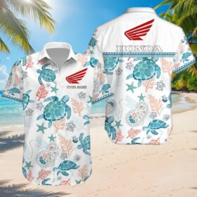Chemise hawaïenne Honda Moto