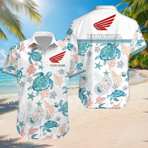 Chemise hawaïenne Honda Moto