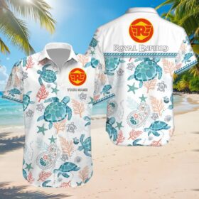 Chemise hawaïenne Royal Enfield