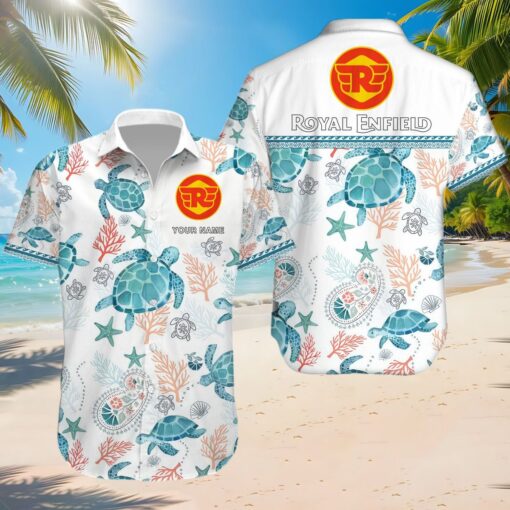 Chemise hawaïenne Royal Enfield