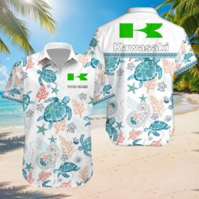 Chemise hawaïenne Kawasaki
