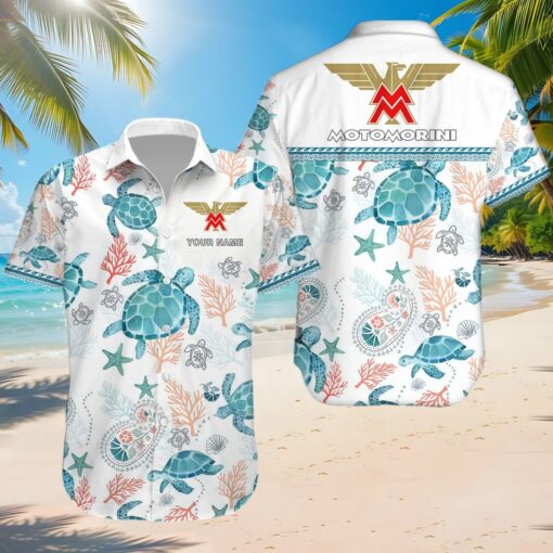 Chemise hawaïenne Moto Morini