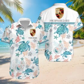 Chemise hawaïenne Porsche