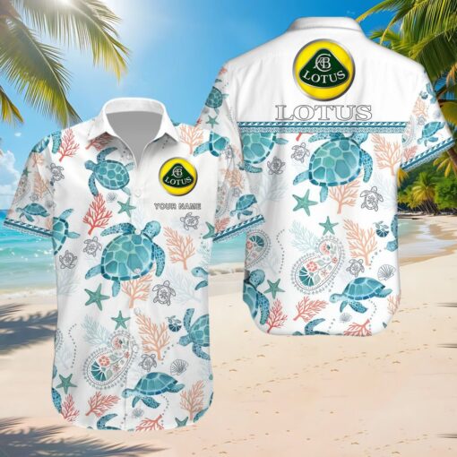 Chemise hawaïenne Lotus
