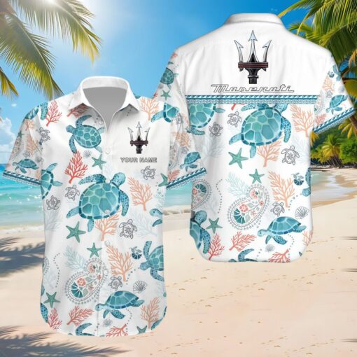 Chemise hawaïenne Maserati