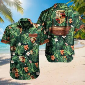 Chemise hawaïenne Porsche