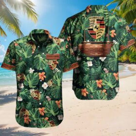 Chemise hawaïenne Porsche