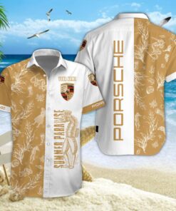 Chemise hawaïenne Porsche