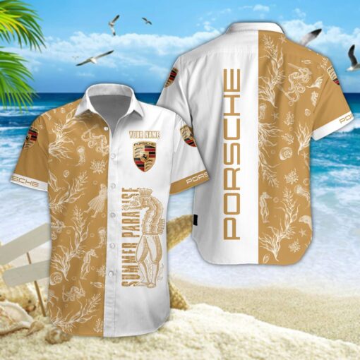 Chemise hawaïenne Porsche