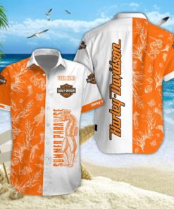 Chemise hawaïenne Harley-Davidson