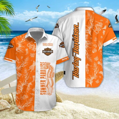 Chemise hawaïenne Harley-Davidson