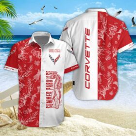 Chemise hawaïenne Corvette C8