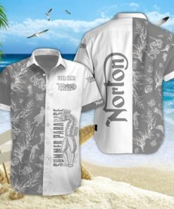 Chemise hawaïenne Norton Motorcycles