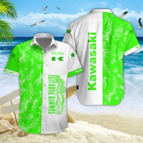 Chemise hawaïenne Kawasaki