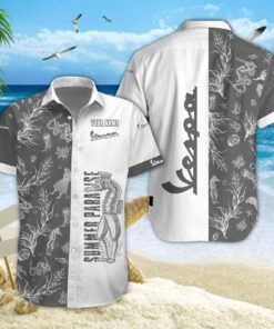 Chemise hawaïenne Vespa