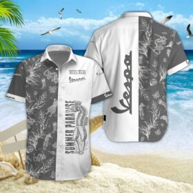 Chemise hawaïenne Vespa