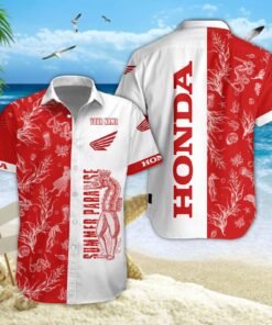 Chemise hawaïenne Honda Moto
