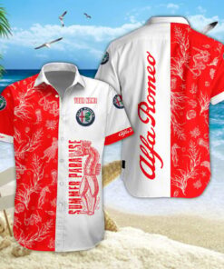 Chemise hawaïenne Alfa Romeo