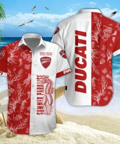 Chemise hawaïenne Ducati