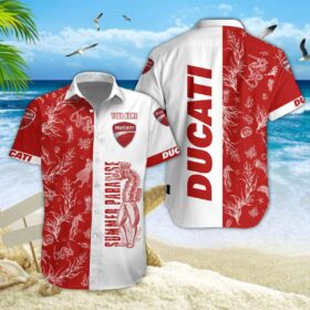 Chemise hawaïenne Ducati