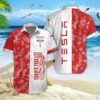 Chemise hawaïenne Tesla