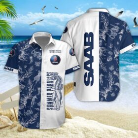 Chemise hawaïenne Saab