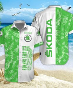 Chemise hawaïenne Skoda