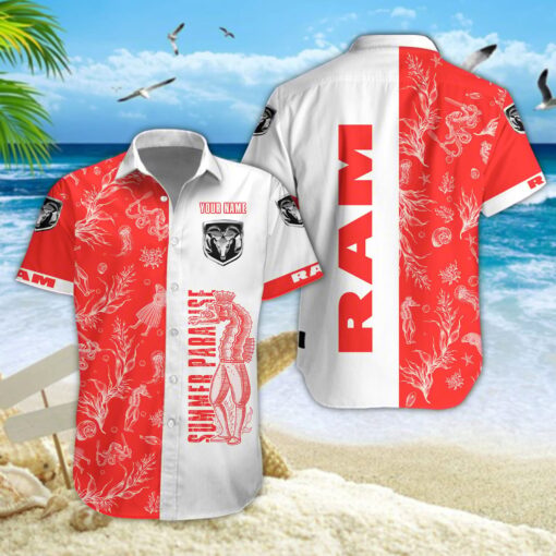 Chemise hawaïenne Ram Truck