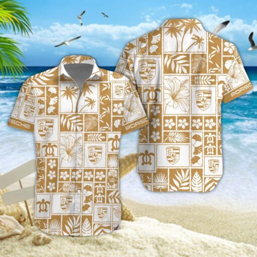 Chemise hawaïenne Porsche