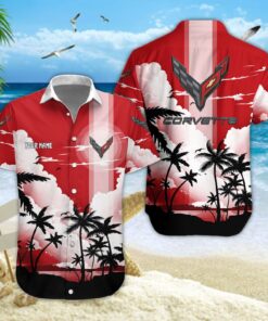 Chemise hawaïenne Chevrolet Corvette