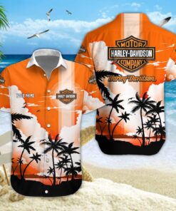 Chemise hawaïenne Harley-Davidson