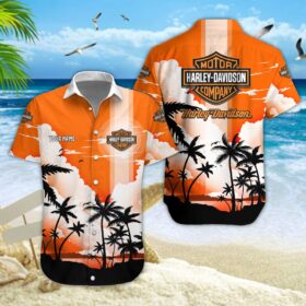 Chemise hawaïenne Harley-Davidson