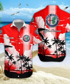 Chemise hawaïenne Alfa Romeo