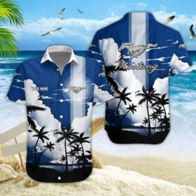 Chemise hawaïenne Ford Mustang
