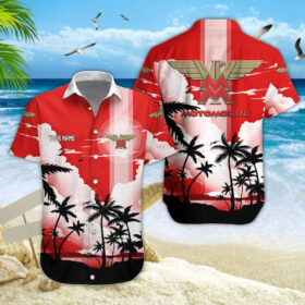 Chemise hawaïenne Moto Morini